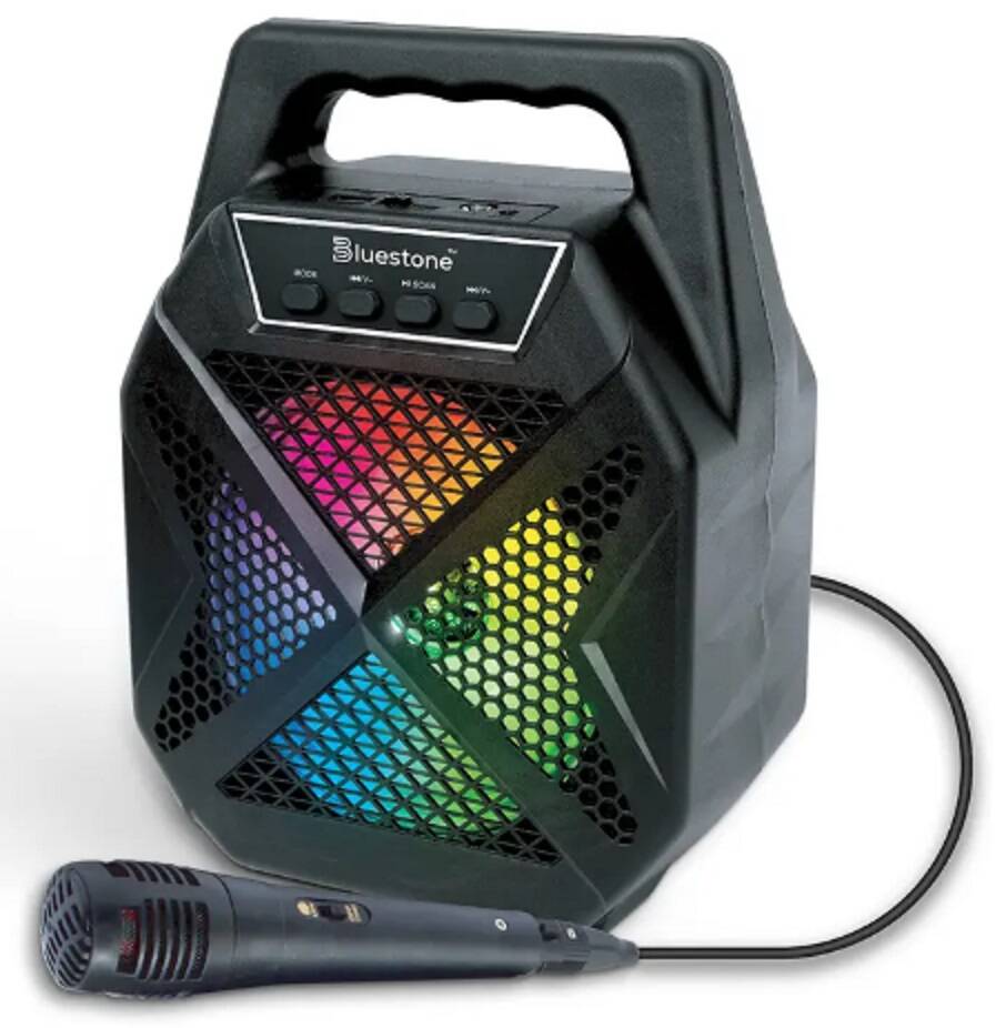 Portable LED Speaker w/ Mic 6.5 Woofer