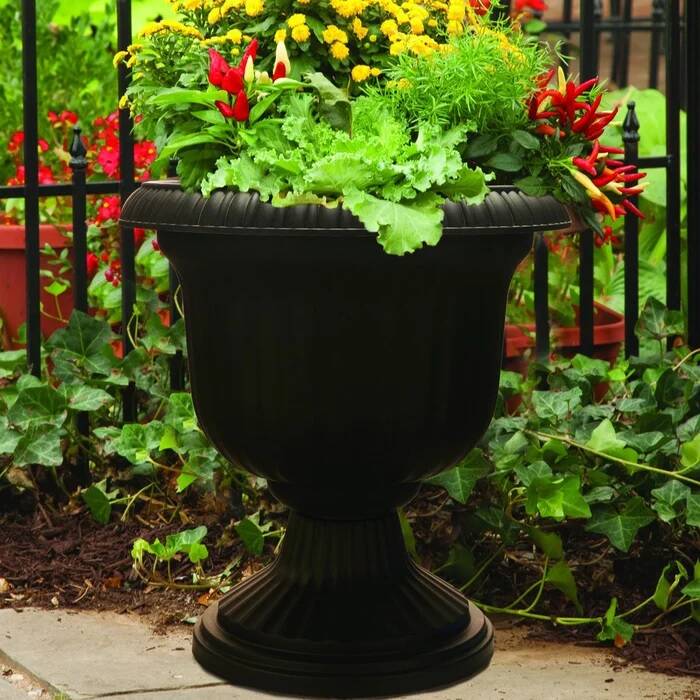 2-Pack Resin Urn Planters