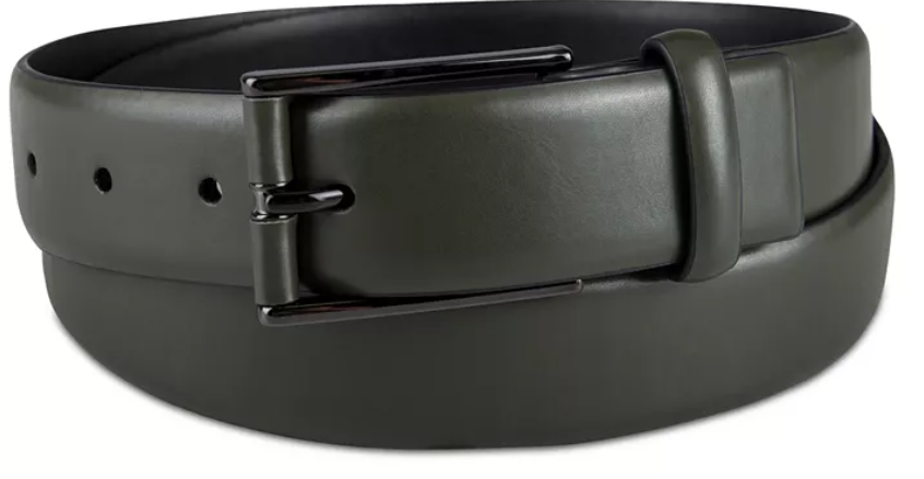 Alfani Men's Faux-Leather Dress Belt