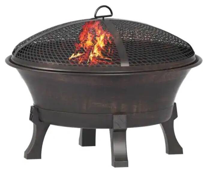 Hampton Bay 26'' Cast Iron Fire Pit