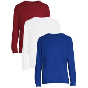 3-Pack George Men's Long Sleeve Tees