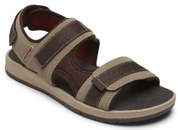 Rockport Men's Lucky Bay Sport 3 Strap Sandal