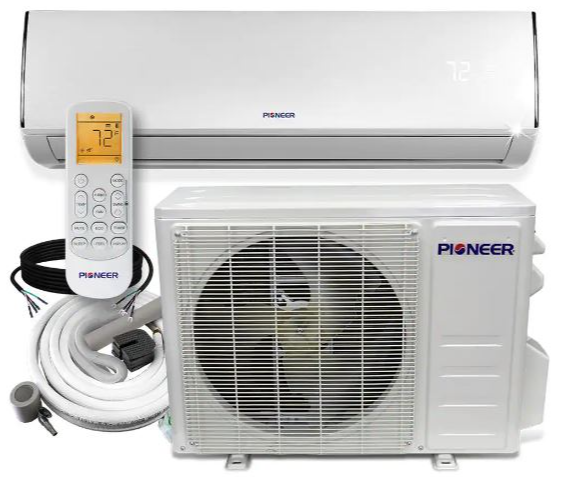 Pioneer 18,000 BTU Ductless Mini Split Wall Mount A/C w/ Heat Pump