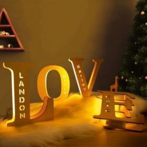 Personalized Letter LED Night Light