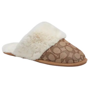 Coach Women's Faux Fur Slippers