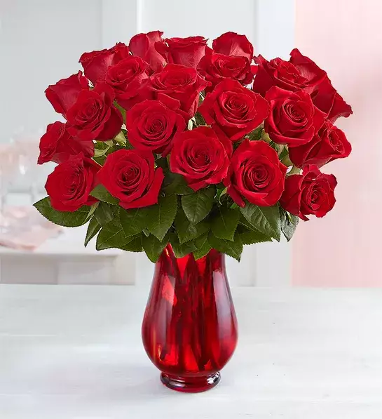 Two Dozen Red Roses Bouquet