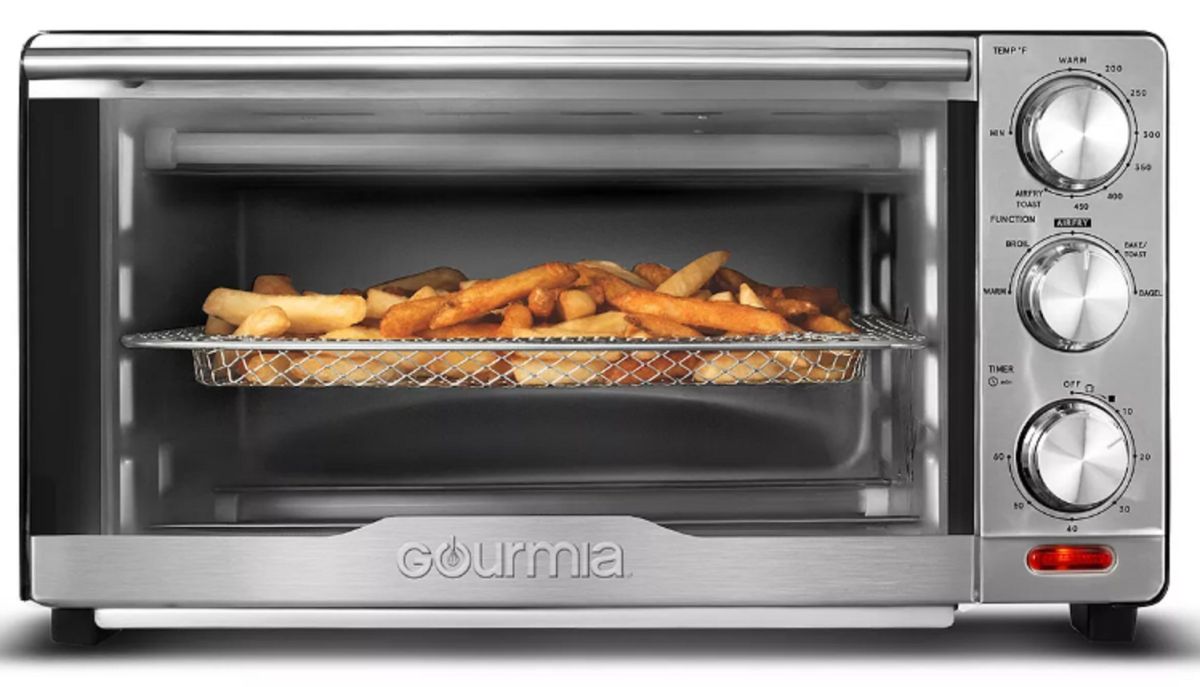 Gourmia 18Qt Stainless Steel Air Fryer & Toaster Oven