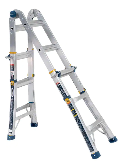 Werner 14' Aluminum 5-in-1 Multi-Position Ladder