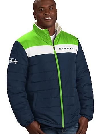 NFL Men's Sherpa Lined Full Zip Jacket