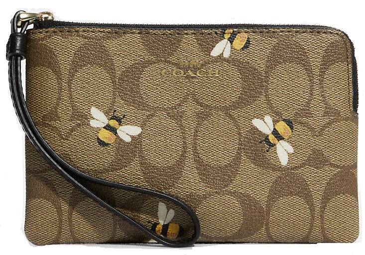 Coach Corner Zip Wristlet