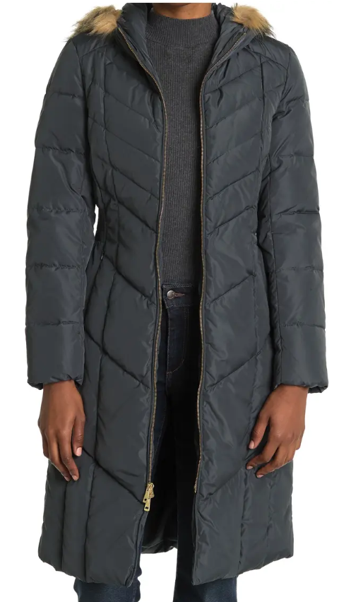 Cole Haan Down & Feather Puffer Jacket