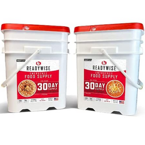 2-Pack ReadyWise 30-Day Food Supply Buckets