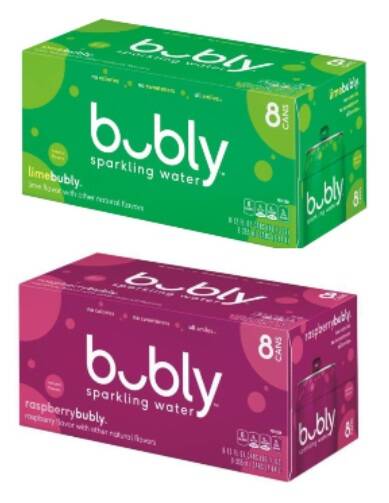 8-Pack 12-Oz Bubly Sparkling Water