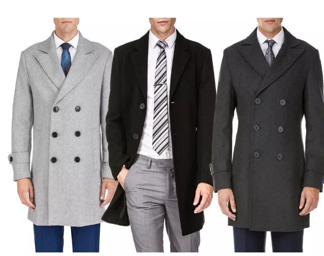 Men's Wool Blend Coat