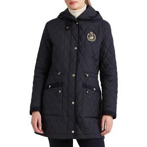 Ralph Lauren Quilted Crest Hooded Coat