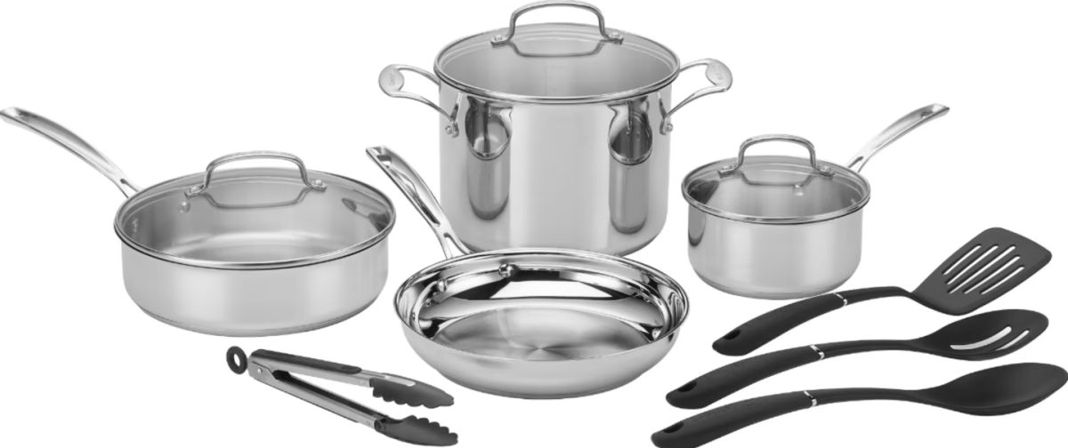 Cuisinart 11-Piece Stainless Steel Cookware Set