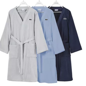 Lacoste Logo Cotton Bath Robe