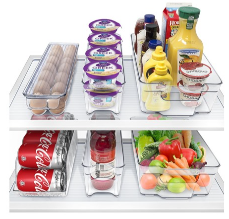 6-Piece Sorbus Fridge & Freezer Organizer Bins