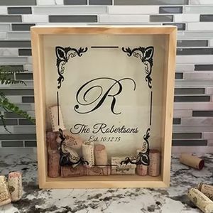 Personalized Wine Cork Box