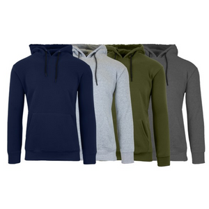 4-Pack Men's Fleece-Lined Hoodie