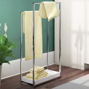 2-Tier Freestanding Towel Rack