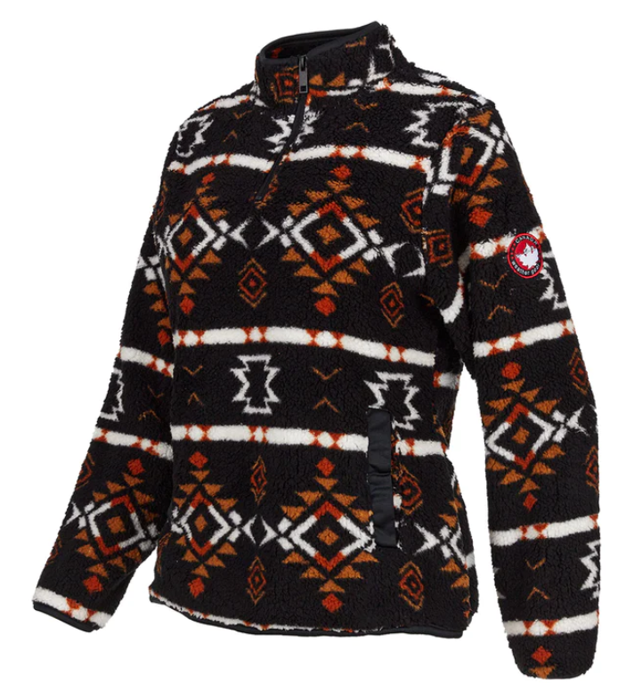 Canada Weather Women's Aztec Printed Sherpa