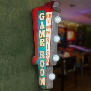 Game Room LED Marquee Wall Sign