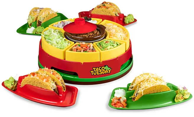 Taco Bar Turntable w/ Taco Holders