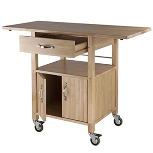 Winsome Wood Drop-Leaf Kitchen Cart