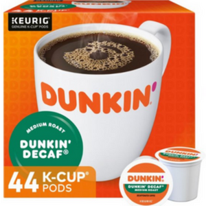 44-Count Donuts Dunkin' Decaf K-Cups