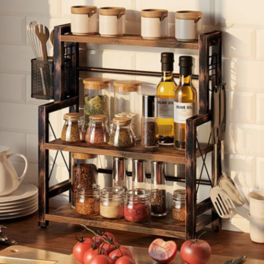 3-Tier Spice Jar & Rack Set