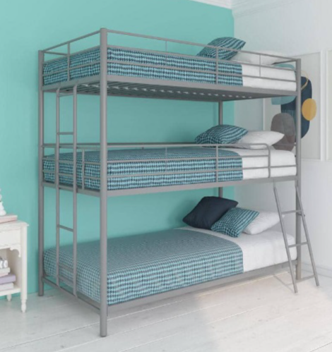 Metal Twin Triple Bunk Bed