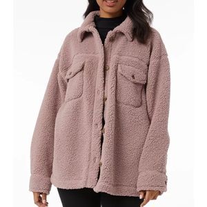 32 Degrees Women's Sherpa Shirt Jacket