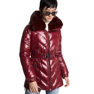 Michael Kors Women's Faux Fur Puffer Coat