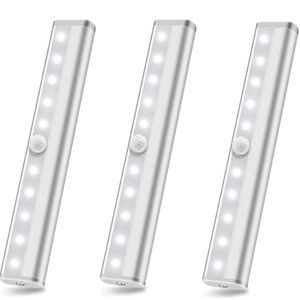 3-Pack LED Motion Sensor Stick On Light Bars