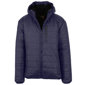 Men's Sherpa-Lined Hooded Puffer Jacket