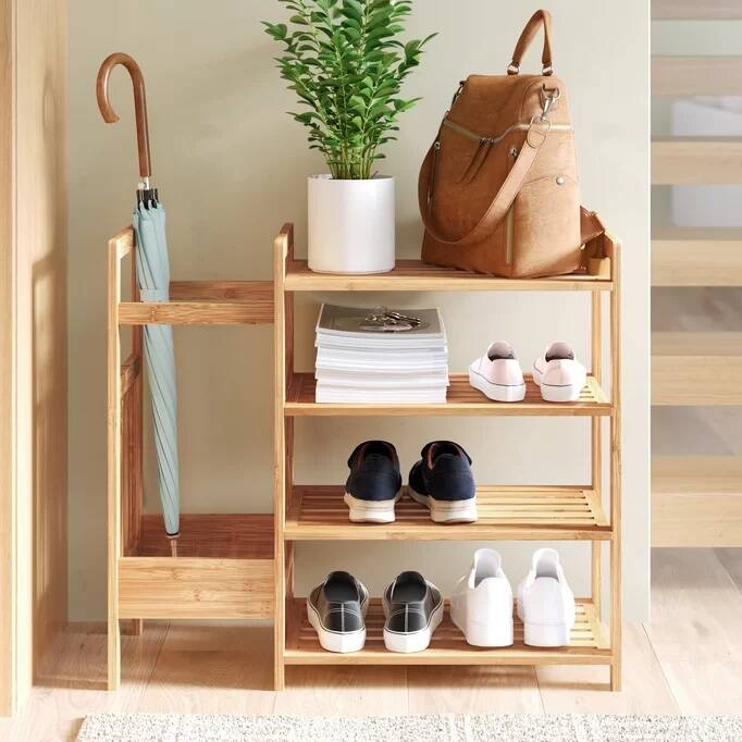 Bamboo Shoe & Storage Rack