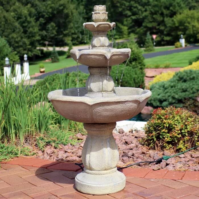 Outdoor Fiberglass Water Fountain