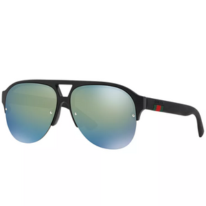 Gucci Blue Pilot Men's Sunglasses