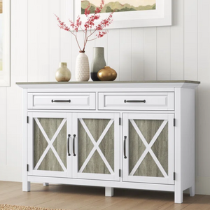 Wood 2-Drawer Sideboard