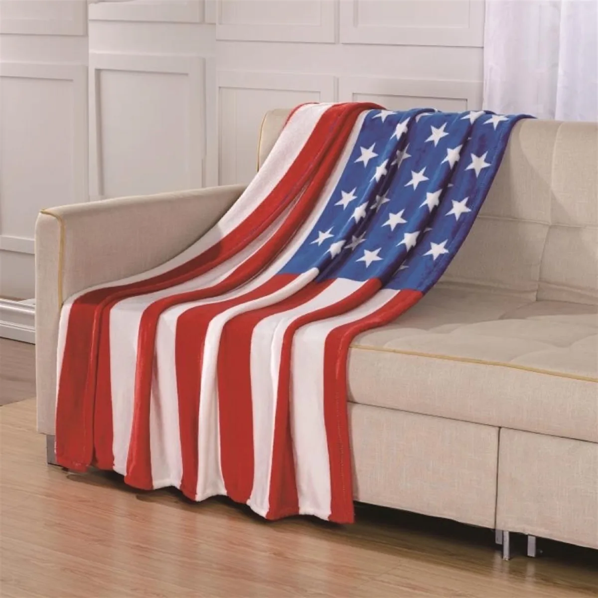 American Flag Oversized Throw Blanket