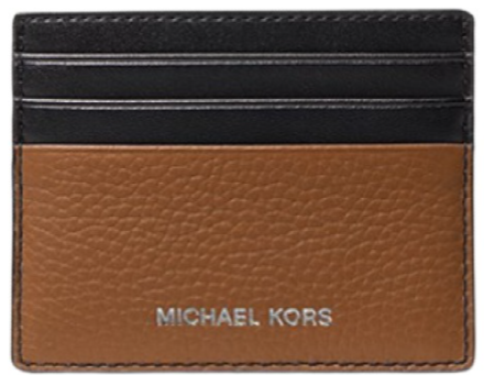 Michael Kors Cooper Pebbled Leather Tall Card Case