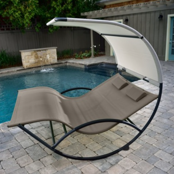 Aluminum Double Chaise Rocker