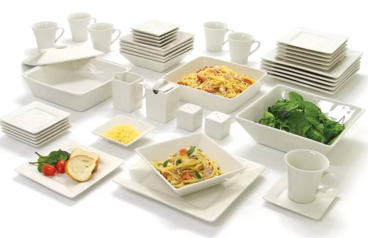 45-Piece Stoneware Dinnerware Set