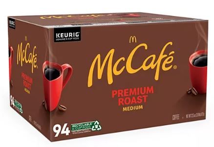 94-Count McCafé Premium Roast K-Cup Coffee Pods