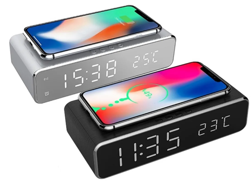 Wireless Charging Digital Alarm Clock