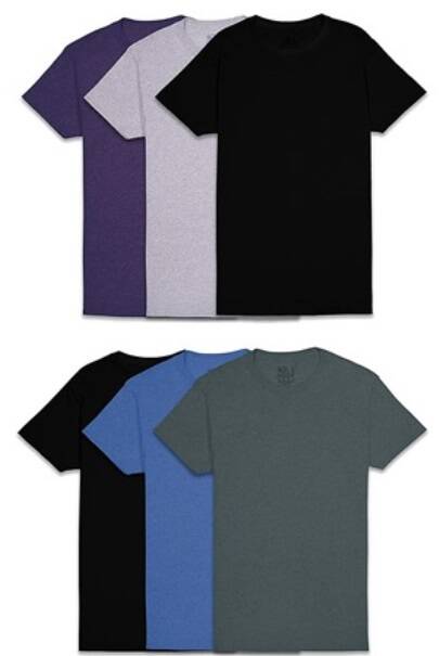 Fruit of the Loom 6-Pack Men's Cotton T-Shirts