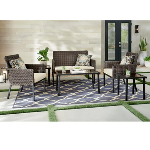 Hampton Bay 6-Piece Wicker Patio Set