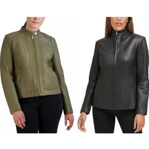 Cole Haan Women's Leather Jackets @Macys