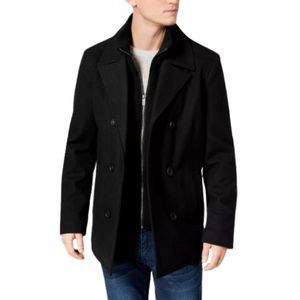 Kenneth Cole Men's Double Breasted Peacoat